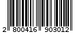 Γραμμωτός κωδικός 2800416903012