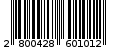 Γραμμωτός κωδικός 2800428601012