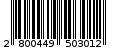 Γραμμωτός κωδικός 2800449503012