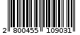 Γραμμωτός κωδικός 2800455109031