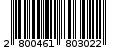 Γραμμωτός κωδικός 2800461803022