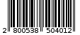 Γραμμωτός κωδικός 2800538504012