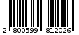 Γραμμωτός κωδικός 2800599812026