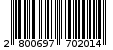 Γραμμωτός κωδικός 2800697702014