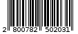 Γραμμωτός κωδικός 2800782502031