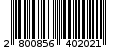 Γραμμωτός κωδικός 2800856402021
