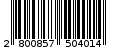 Γραμμωτός κωδικός 2800857504014