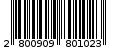 Γραμμωτός κωδικός 2800909801023