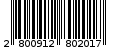 Γραμμωτός κωδικός 2800912802017