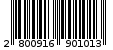 Γραμμωτός κωδικός 2800916901013