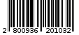 Γραμμωτός κωδικός 2800936201032