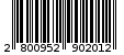 Γραμμωτός κωδικός 2800952902012