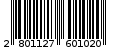 Γραμμωτός κωδικός 2801127601020