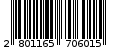 Γραμμωτός κωδικός 2801165706015