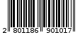 Γραμμωτός κωδικός 2801186901017