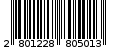 Γραμμωτός κωδικός 2801228805013