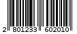 Γραμμωτός κωδικός 2801233602010