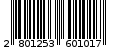 Γραμμωτός κωδικός 2801253601017