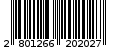 Γραμμωτός κωδικός 2801266202027
