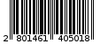 Γραμμωτός κωδικός 2801461405018