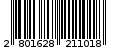 Γραμμωτός κωδικός 2801628211018