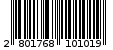 Γραμμωτός κωδικός 2801768101019