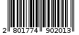 Γραμμωτός κωδικός 2801774902013
