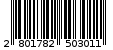 Γραμμωτός κωδικός 2801782503011