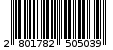 Γραμμωτός κωδικός 2801782505039