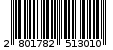 Γραμμωτός κωδικός 2801782513010