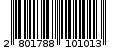 Γραμμωτός κωδικός 2801788101013