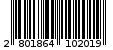 Γραμμωτός κωδικός 2801864102019