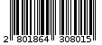 Γραμμωτός κωδικός 2801864308015