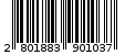 Γραμμωτός κωδικός 2801883901037