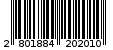 Γραμμωτός κωδικός 2801884202010