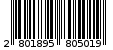 Γραμμωτός κωδικός 2801895805019