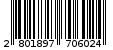 Γραμμωτός κωδικός 2801897706024