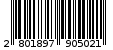 Γραμμωτός κωδικός 2801897905021