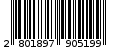 Γραμμωτός κωδικός 2801897905199