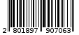 Γραμμωτός κωδικός 2801897907063