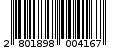 Γραμμωτός κωδικός 2801898004167