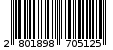 Γραμμωτός κωδικός 2801898705125