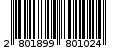 Γραμμωτός κωδικός 2801899801024