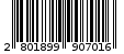 Γραμμωτός κωδικός 2801899907016