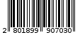 Γραμμωτός κωδικός 2801899907030