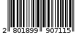 Γραμμωτός κωδικός 2801899907115