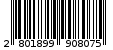 Γραμμωτός κωδικός 2801899908075