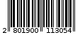 Γραμμωτός κωδικός 2801900113054