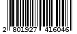 Γραμμωτός κωδικός 2801927416046
