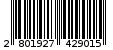 Γραμμωτός κωδικός 2801927429015